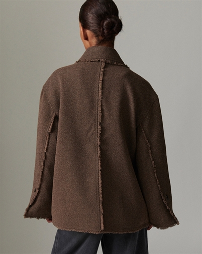 Day Birger et Mikkelsen - Harry Heavy Wool Twill Jakke - Chocolate Chip